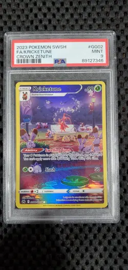 2023 Pokemon Sword And Shield Crown Zenith #GG02 Fa/Kricketune - PSA 9 - Image 1