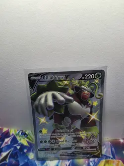 Pokemon TCG Rillaboom V Shining Fates SV105/SV122 Holo Shiny Holo Rare - Image 1