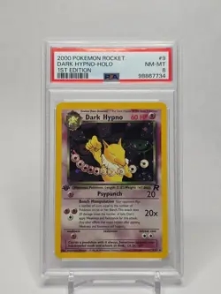 Dark Hypno 9/82 - Holo 1st Edition - Team Rocket - PSA 8 - Graded Pokemon - Image 1