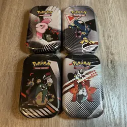 [Lot of 4] Pokemon TCG Unova Black Bolt White Flare Mini Tin - 4 tins 8 packs - Image 1