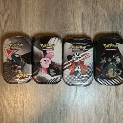 [Lot of 4] Pokemon TCG Unova Black Bolt White Flare Mini Tin - 4 tins 8 packs - Image 2