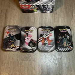 [Lot of 4] Pokemon TCG Unova Black Bolt White Flare Mini Tin - 4 tins 8 packs - Image 3