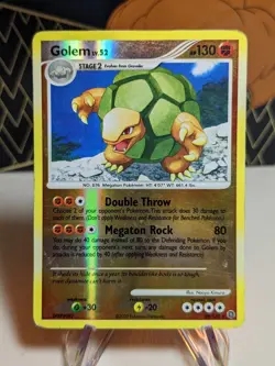 Pokemon TCG: Golem 29/132 Secret Wonders - 2007 Reverse Holo - HP - Image 1