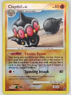 Claydol 15/106 Pokemon - Crosshatch Holo Diamond and Pearl Great Encounters LP - Image 1