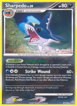 Pokemon TCG - 1x SP (Reverse Holo) Sharpedo - Secret Wonders (37/132) x1 - Image 1