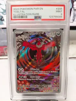 Yveltal Illustration Rare Pokemon Scarlet & Violet Paradox Rift PAR PSA 9 MINT - Image 1