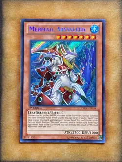 Yugioh Mermail Abyssleed CBLZ-EN034 Secret Rare 1st Ed NM - Image 1