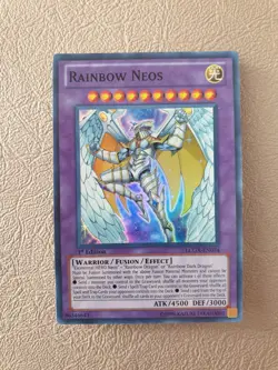 YUGIOH RAINBOW NEOS SUPER RARE LCGX-EN074 1ST ED NM - Image 1