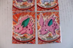 POKEMON TOPPS LOT #29 NIDORAN#32 NIDORAN #33 NIDORINO #34 NIDOKING CARDS NM - Image 3