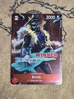 One Piece Card Game Brook (Winner Pack Vol. 4) ST01-011 Common Rare NM English - Image 1