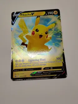 Pikachu V SWSH198 2022 Pokemon Sword & Shield Black Star Promo Card - Image 1