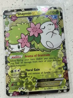 Pokemon Card English Shaymin EX XY148 Black Star Promo 2016 Holo (NEAR MINT) - Image 3