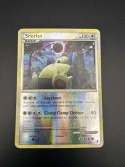 2011 Pokemon Snorlax #33/95 Call of Legends Reverse Holo Rare Card - Image 2