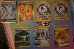 Pokemon TCG Hyper Rare Gold Cards (Lot Of 7) All Are NM Condition - Image 1