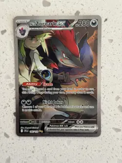 Pokemon Journey Together N's Zoroark EX Holo Card 185/159 - Image 1