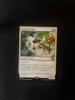 Generous Pup [Foundations Jumpstart] Magic MTG Cards NM/LP - Image 1