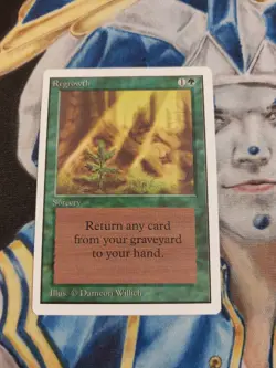 Regrowth MTG Unlimited Uncommon Green Sorcery Near-Mint x1 GG12 - Image 1