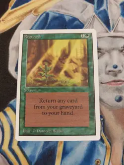 Regrowth MTG Unlimited Uncommon Green Sorcery Near-Mint x1 GG12 - Image 2