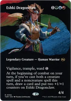 Eshki Dragonclaw (Borderless) - 0356 - Tarkir Dragonstorm - MTG - NM/M - Image 1