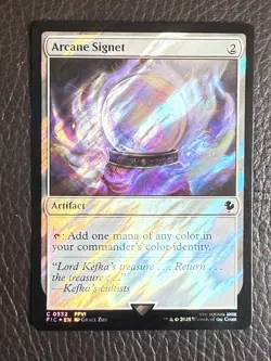 Mtg FIC Final Fantasy - Arcane Signet 332 -NM SURGE FOIL - Image 1