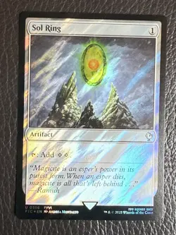 Mtg FIC Final Fantasy - Sol Ring 356 -NM SURGE FOIL - Image 1