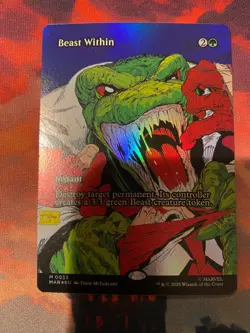 MTG Spider Man Beast Within Borderless Foil - Image 1