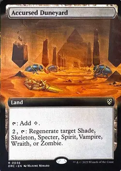 Accursed Duneyard (Extended Art) Non- Foil R Commander: Aetherdrift 36 NM - Image 1