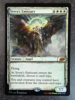 Serra's Emissary (Showcase) Modern Horizons 2 Foil - Print Line Error - Image 1