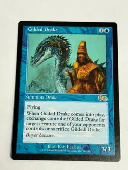 Gilded Drake Urza's Saga Mtg Magic the Gathering Reserved List Rare NM - Image 1