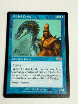 Gilded Drake Urza's Saga Mtg Magic the Gathering Reserved List Rare NM - Image 2