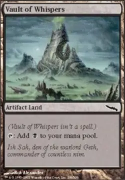 MTG Vault of Whispers, Mirrodin, Heavily Played, English - Image 1