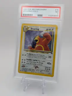 2001 Pokemon Ursaring Neo Discovery Holographic / Holo 15/75 PSA 7 - Image 1