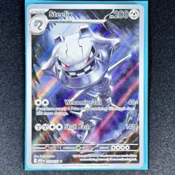 Steelix 150/132 Illustration Rare Pokemon Mega Evolution M/NM - Image 1