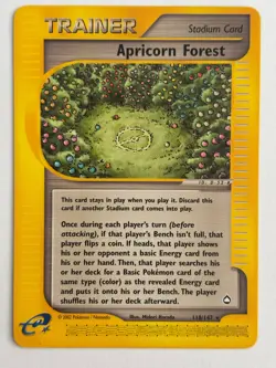 Pokemon Apricorn Forest 118/147 Aquapolis Regular - Image 1