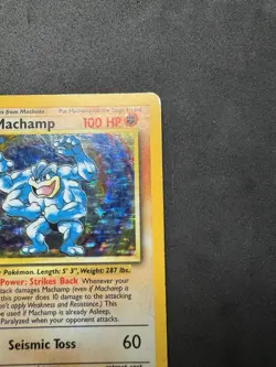 Pokemon TCG Machamp Holo 1st Edition Base Set #8/102 Holo Rare - Image 4