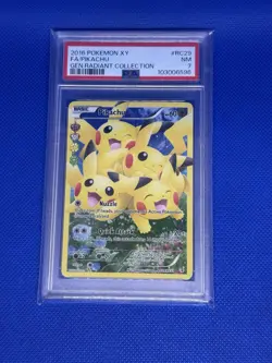 Pokemon 2016 XY Generations Radiant Collection RC29 Full Art Pikachu PSA 7 - Image 3