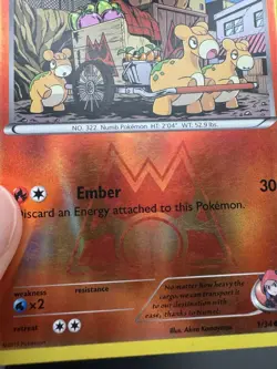 Pokemon Team Magma's Numel 1/34 Double Crisis Reverse Holo MP - Image 3