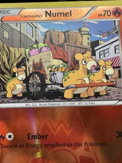 Pokemon Team Magma's Numel 1/34 Double Crisis Reverse Holo MP - Image 4