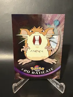 Raticate #20 Holo Topps Pokemon TV Animation Edition Blue Label - Image 1