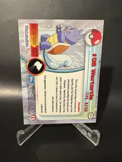 Wartortle #08 Topps Series 1 TV Animation Edition Blue Label Pokemon 1999 - Image 2
