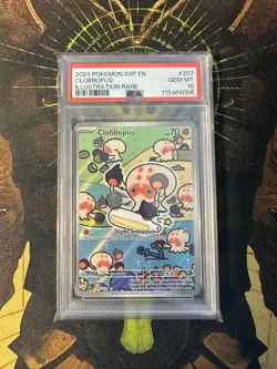 Pokemon Clobbopus 207/191 Surging Sparks Illustration Rare PSA 10 - Image 1