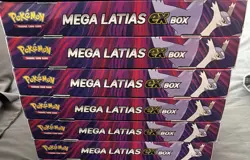 [Lot of 6] Pokemon TCG Mega Latias ex Collection Box Sealed - Opened Case - Image 1