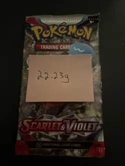 VERY HEAVY 22.23g Scarlet And Violet Base Pokemon TCG Booster Pack - Image 4