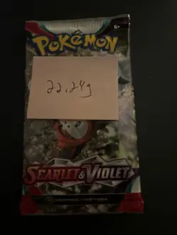 VERY HEAVY 22.24g Scarlet And Violet Base Pokemon TCG Booster Pack - Image 4