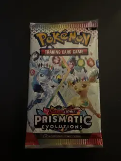 22.83g VERY HEAVY Prismatic Evolutions Pokemon Sealed Booster Pack New - Image 2