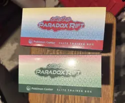🔥 Paradox Rift Roaring Moon and Iron Valiant ETBS (Pokemon Center Edition) 🔥 - Image 3