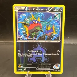 Team Aqua's Carvanha - 20/34 [Double Crisis] Pokemon TCG - REVERSE HOLO - LP - Image 1