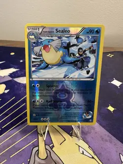 Team Aquas Sealeo Reverse Holo Pokemon Double Crisis 4/34 MP - Image 1