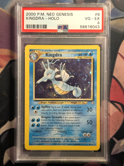 Kingdra #8 8/111 - SWIRL HOLO Neo Gensis 2000 - Pokemon TCG PSA Graded 4 - Image 3