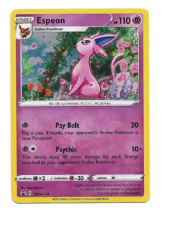 Espeon SWSH174 Sword & Shield Promo Cosmos Holo Pokemon TCG - 214 - Image 1